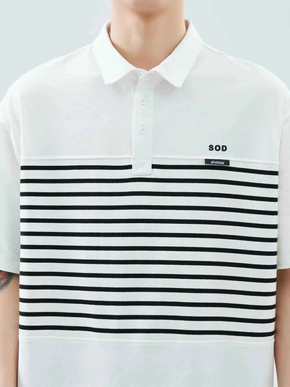 Men's Plus Size Button Detail Short Sleeve Polo