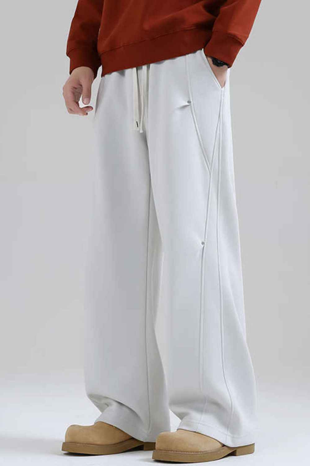 Men's Plus Size Loose-Fit Drawstring Casual Pants