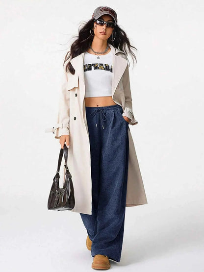 Wide Leg Drawstring Pants