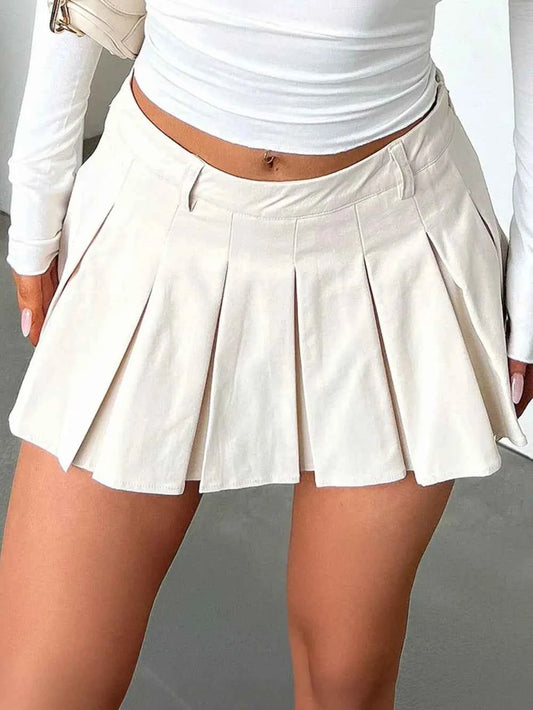 Devine Pleated Mini Skirt