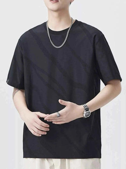 Men's Plus Size Round Neck Short Sleeve T-Shirt