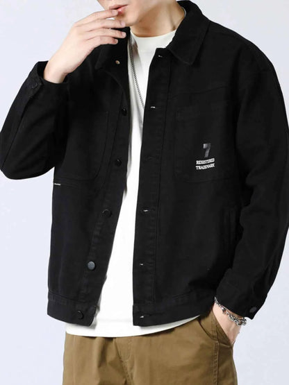 Men's Full Size Button Up Long Sleeve Shacket Plus Size