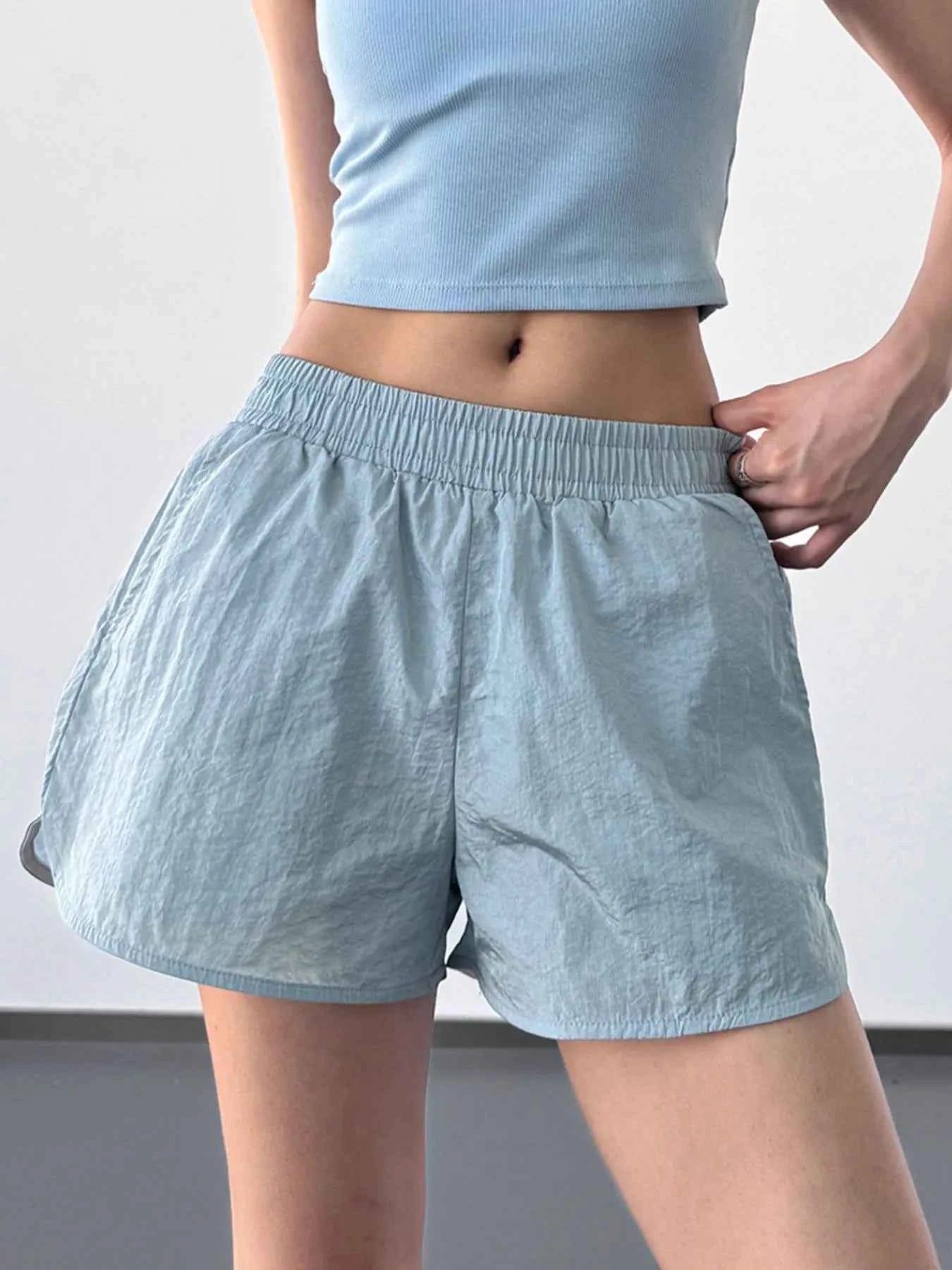 Elastic Waist Active Shorts