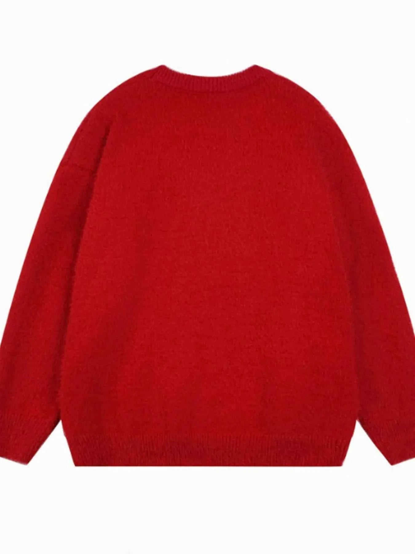 Men's Christmas Reindeer Round Neck Sweater