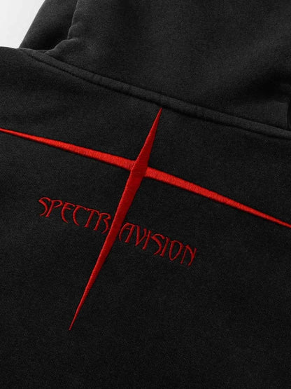 Men's Devil Horn Zip-Up Hoodie