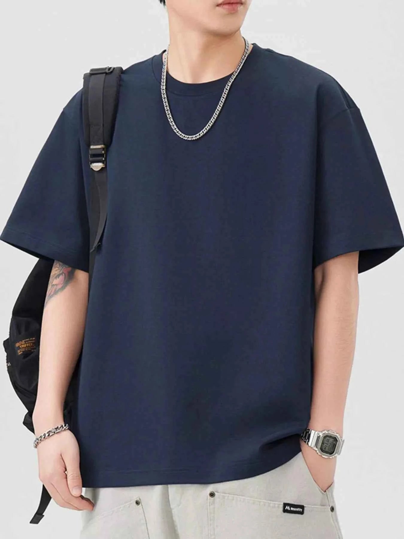 Men's Plus Size Round Neck Short Sleeve T-Shirt