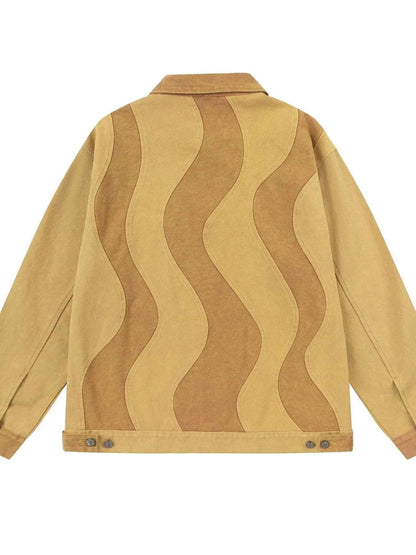 Men's Button Up Long Sleeve Jacket