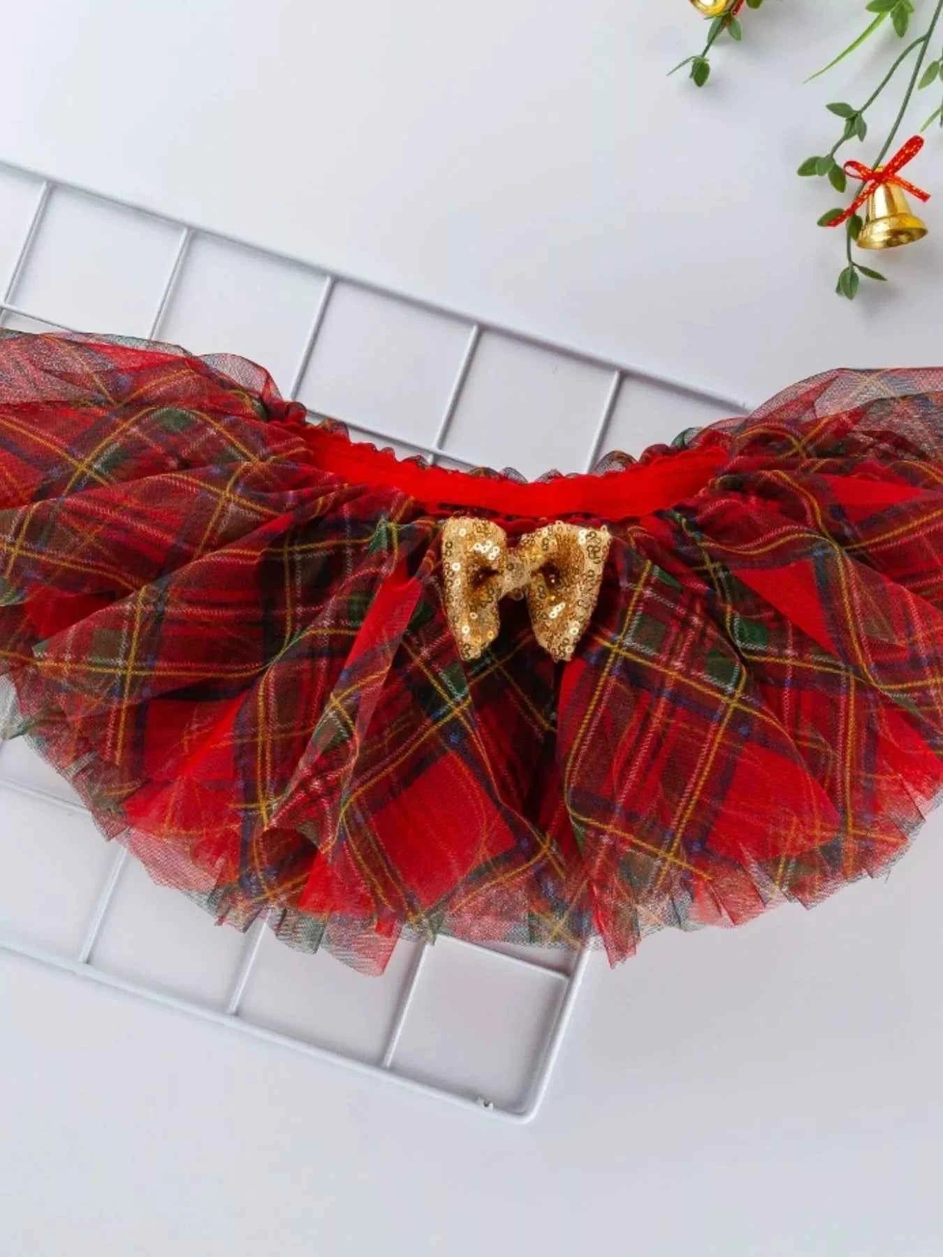 Children's Christmas Santa Baby Outfit Set with Headband