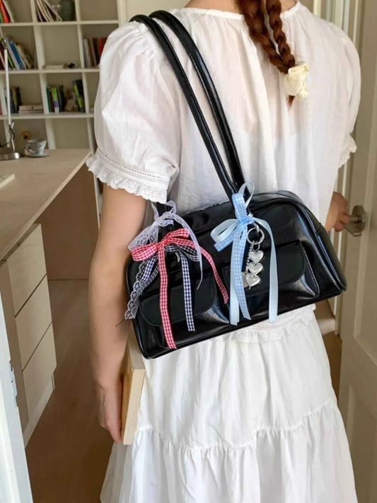 Ribbon Decor Shoulder Bag