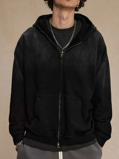 Men's Zip Up Long Sleeve Hoodie