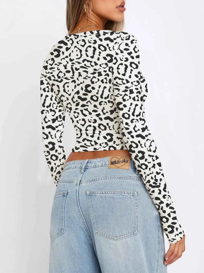 Long Sleeve Cropped T-Shirt