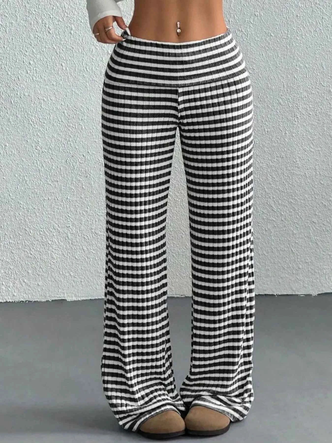 Striped Wide Leg Pants