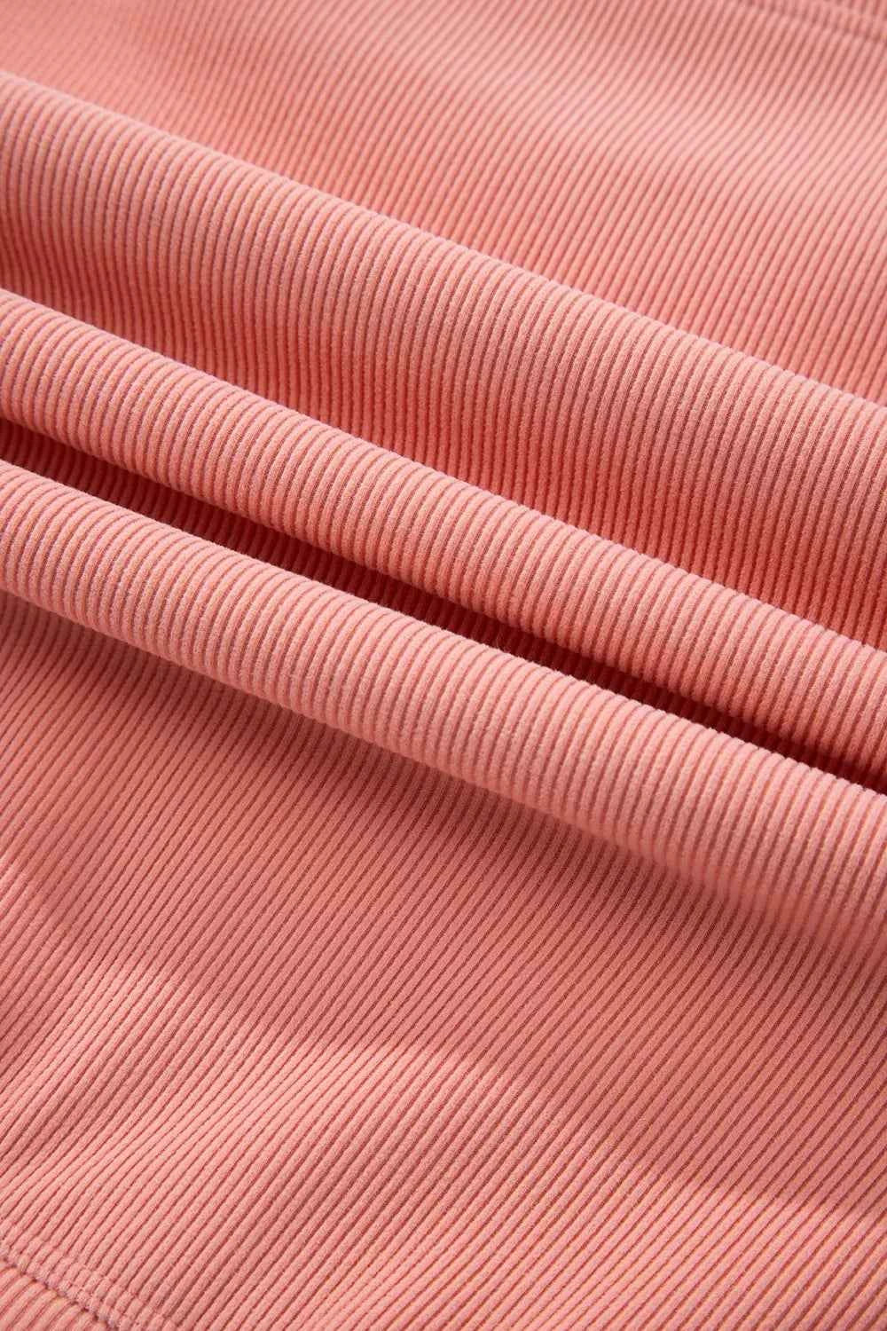 Ribbed Round Neck Top and Pants Set