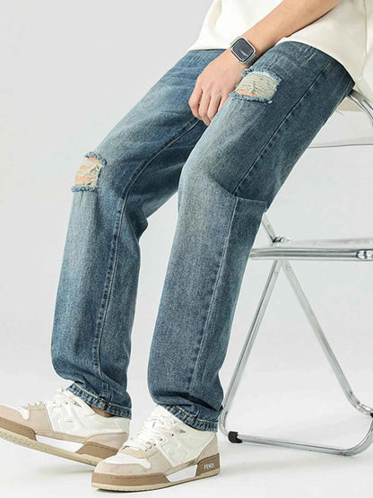 Men's Distressed Relaxed Fit Jeans