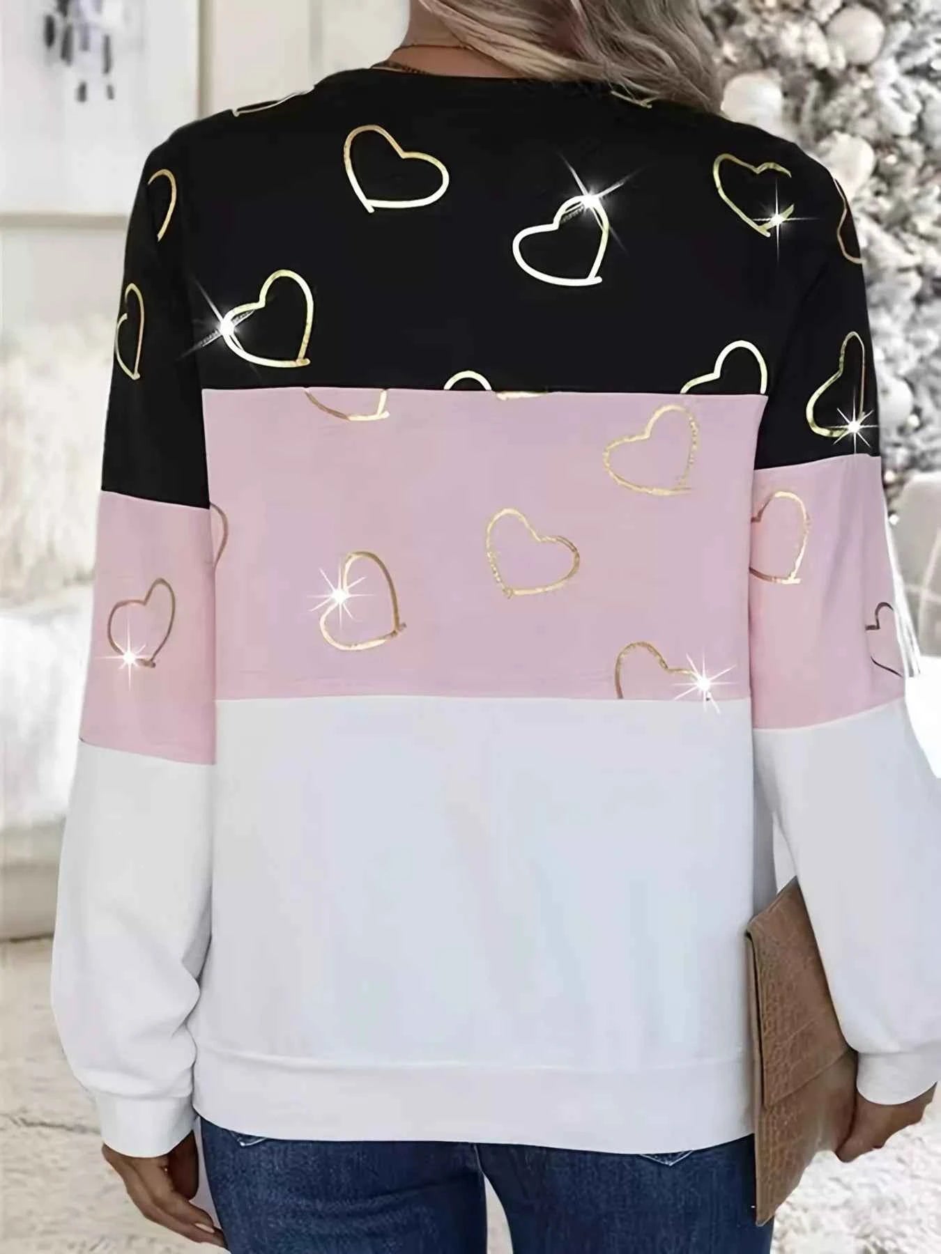 Striped Quarter Zip Long Sleeve Top