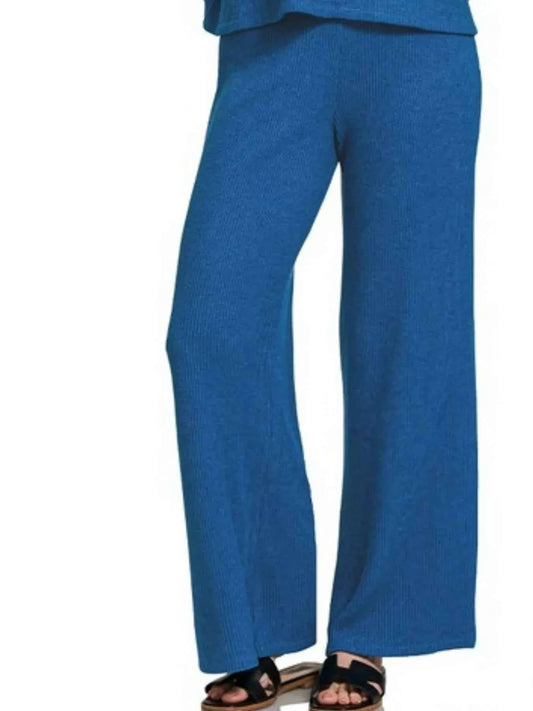 Zenana Sweater Boxy Top & Long Pants Set