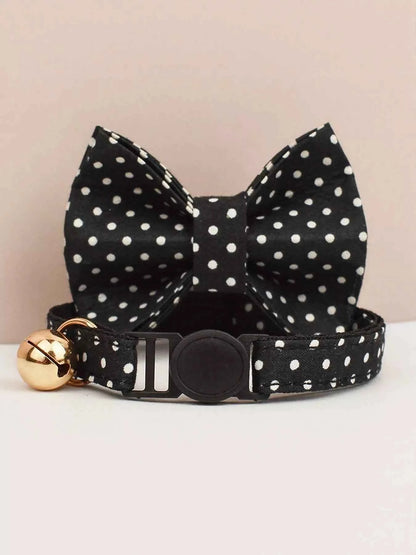 2 Piece Bow Tie Pet Collar with Bell