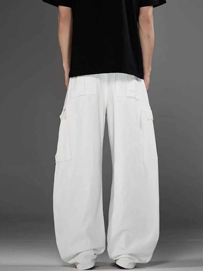 Men's Plus Size Wide Leg Cargo Pants