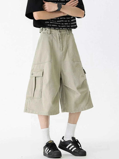 Men's Full Size Loose Fit Cargo Shorts Plus Size