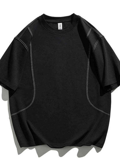 Men's Plus Size Round Neck Short Sleeve T-Shirt