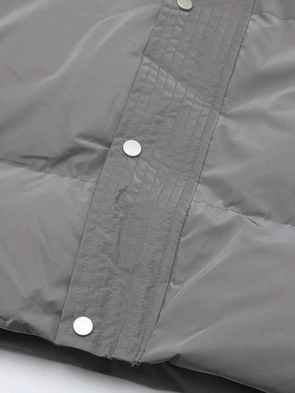 Men's Full Size Quilted Long Sleeve Puffer Jacket Plus Size