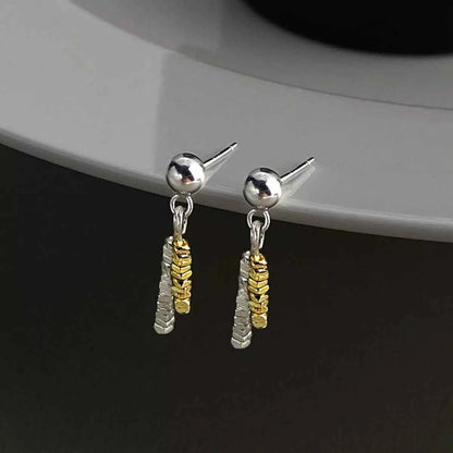925 Sterling Silver Chain Drop Earrings