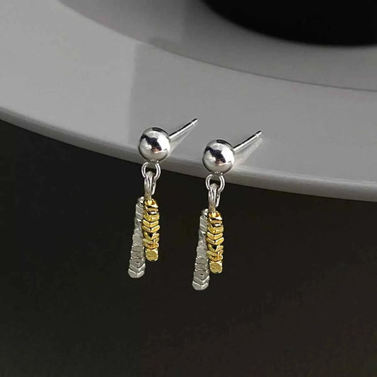 925 Sterling Silver Chain Drop Earrings
