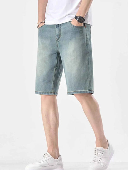 Men's Wash Casual Denim Shorts