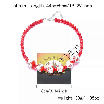 Halloween Necklace and Bracelet Jewelry Set