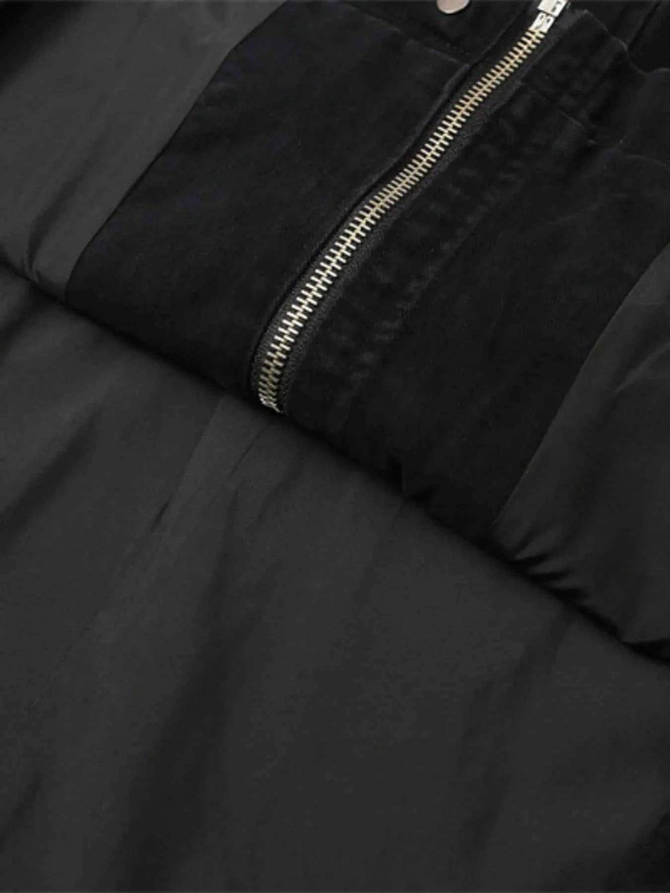 Men's Plus Size Drawstring Long Sleeve Jacket