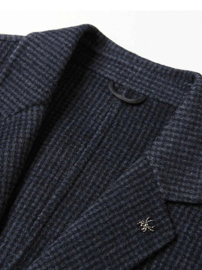 Men's Plus Size Lapel Collar Long Sleeve Blazer