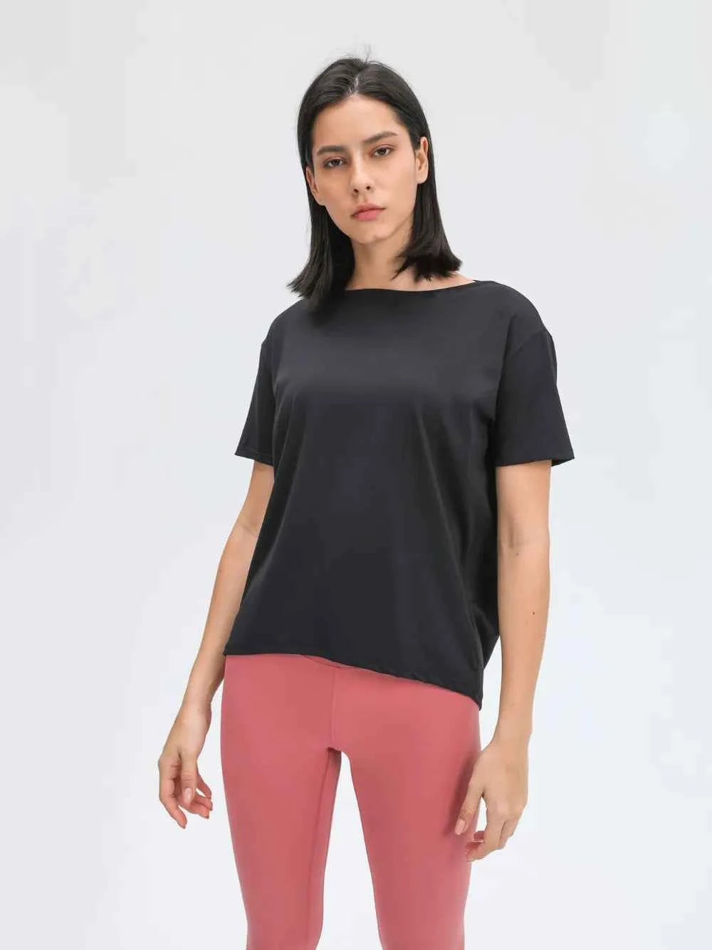 Millennia Round Neck Short Sleeve Active T-Shirt