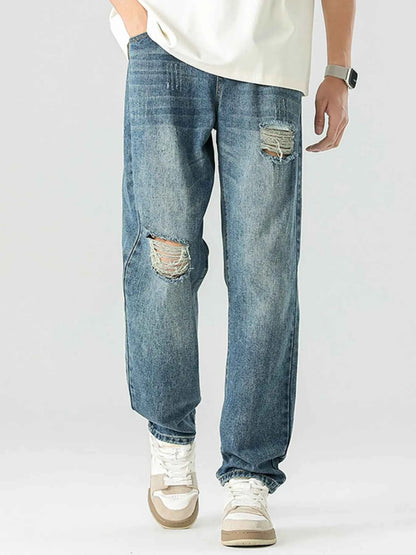 Men's Distressed Relaxed Fit Jeans