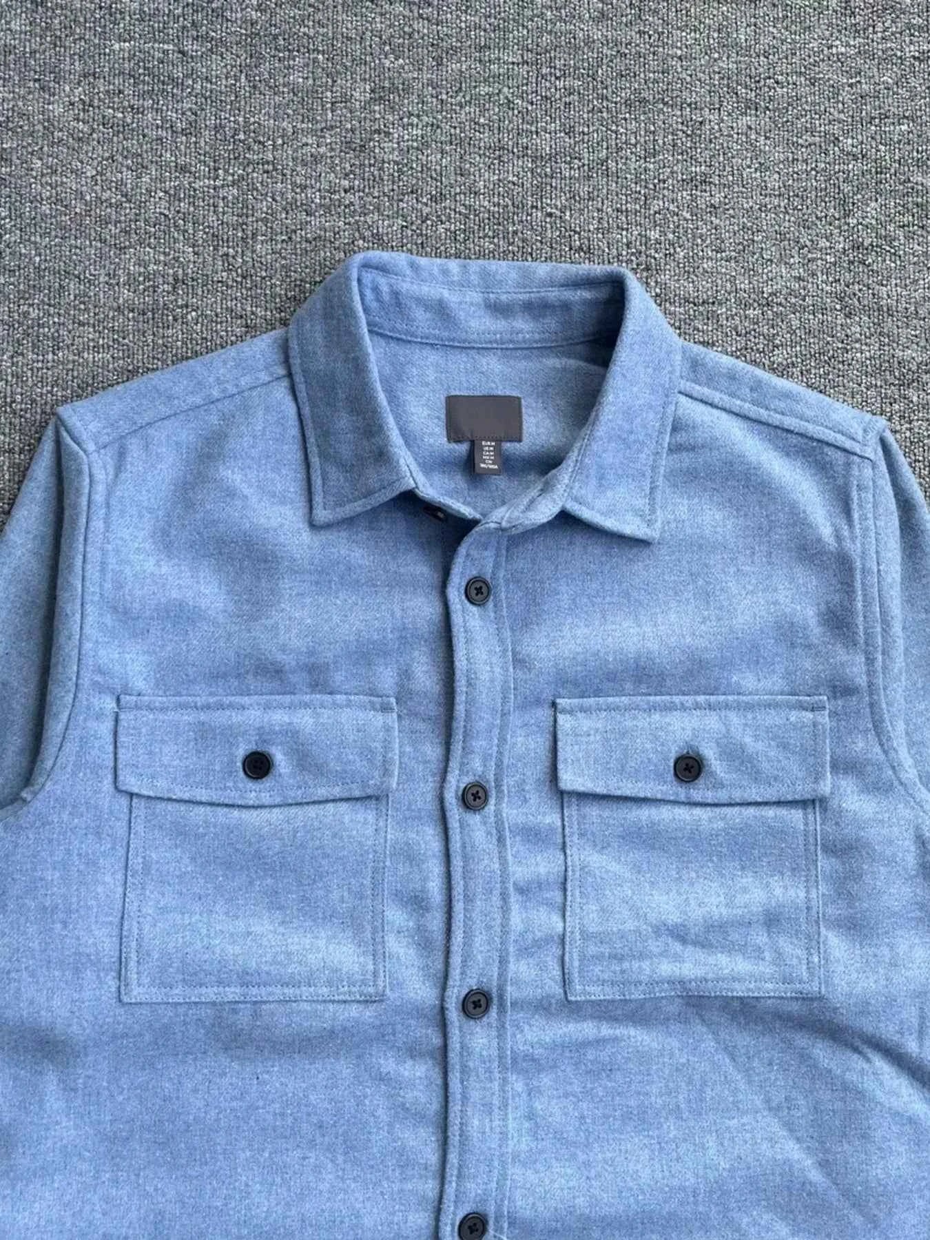 Men's Button Up Long Sleeve Shacket