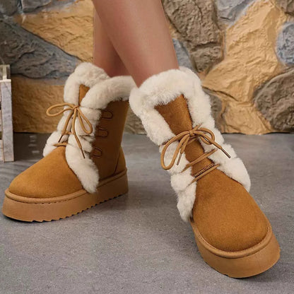 Round Toe Platform Boots