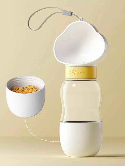 Portable 2-in-1 Pet Water and Food Bowl