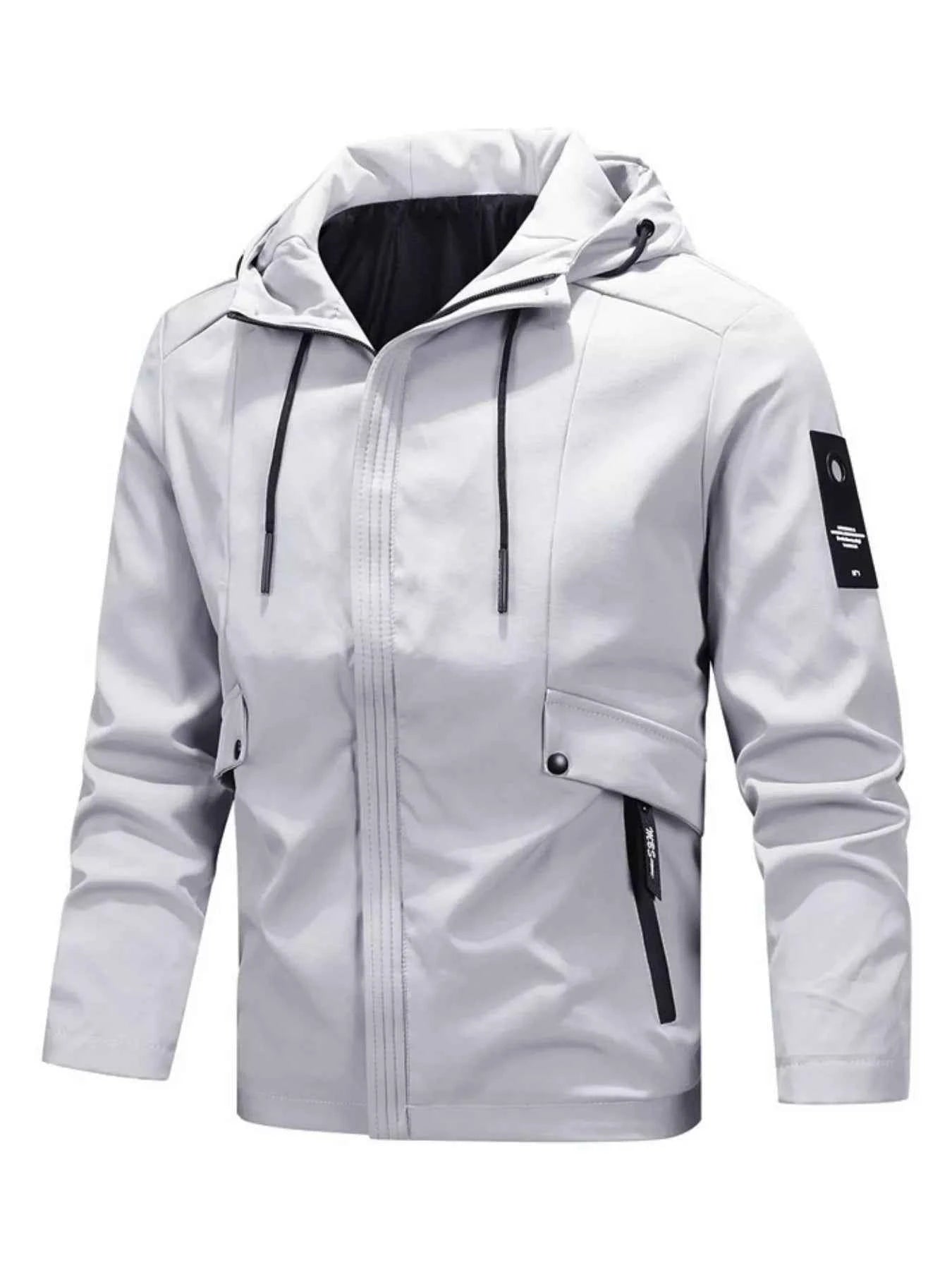Men's Plus Size Casual Hooded Windproof Jacket