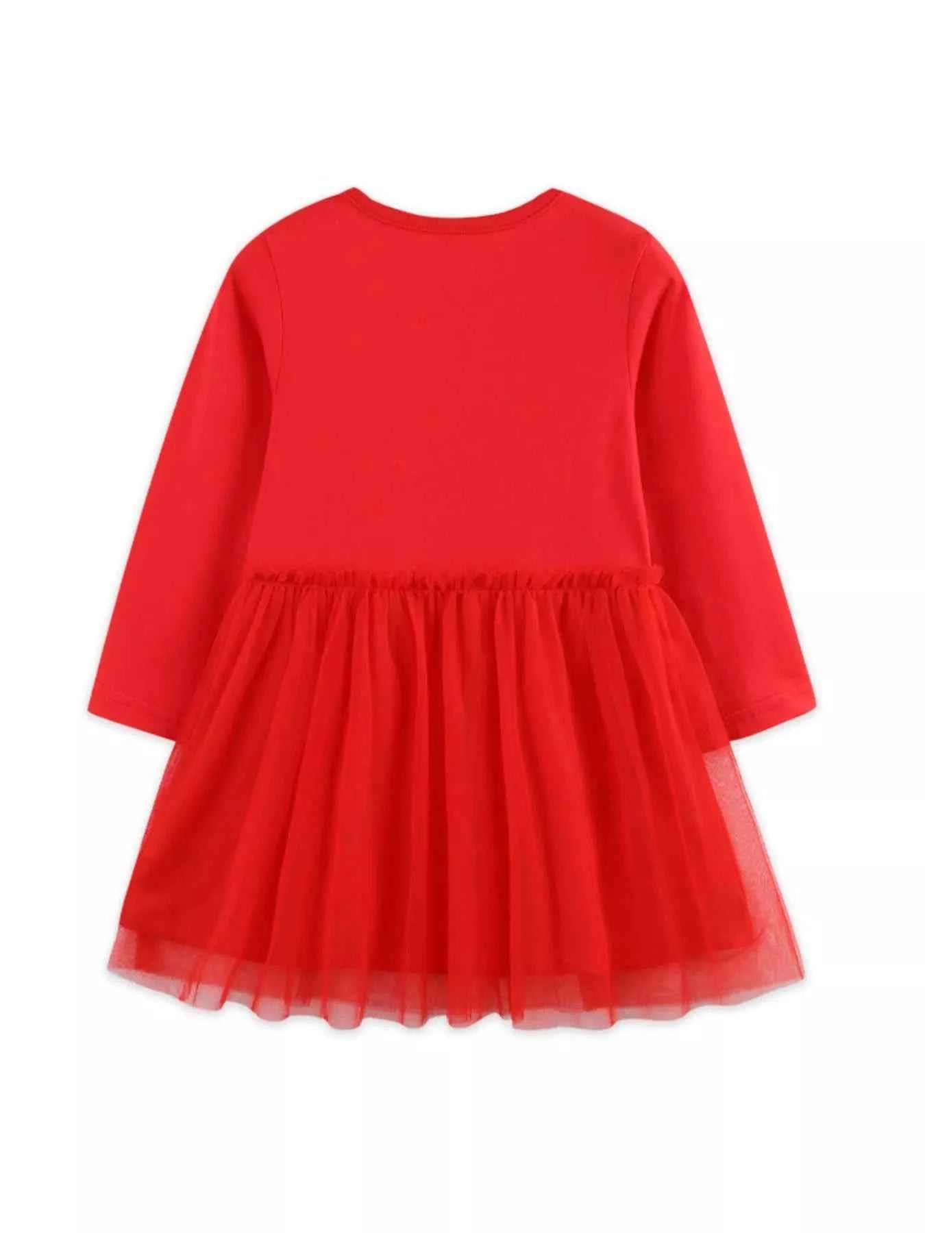 Children's Reindeer Applique Tulle Dress