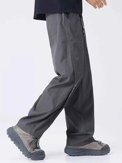 Men's Plus Size Drawstring Wide Leg Pants