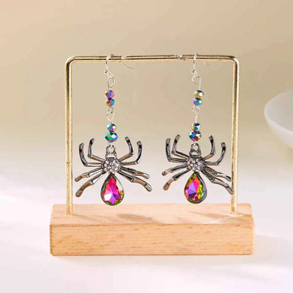 Halloween Spider Dangle Earrings