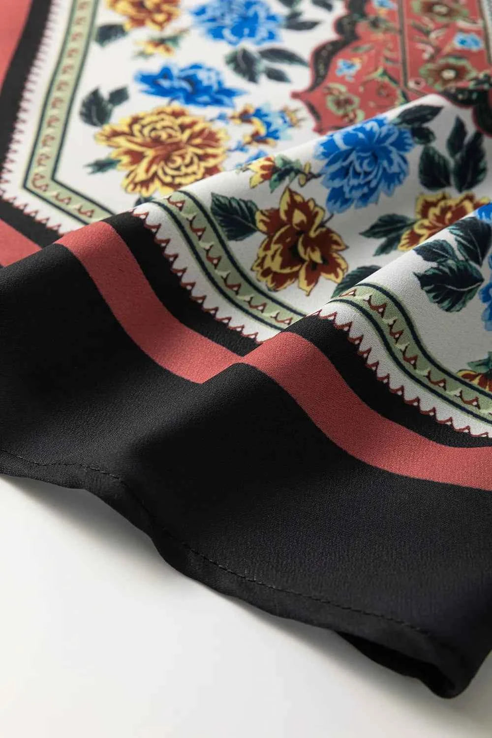 Mixed Floral Chevron Pattern Cami