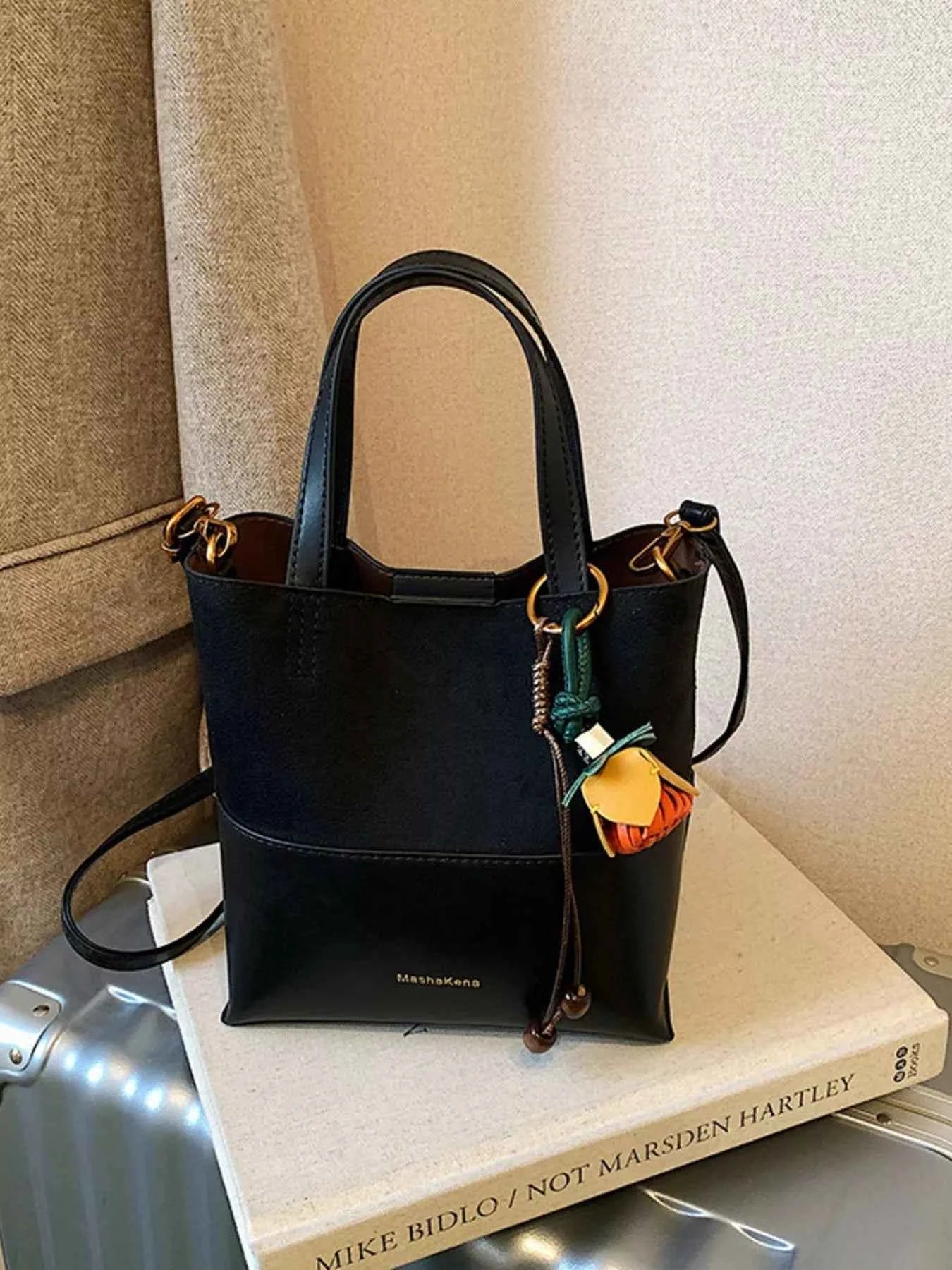 Two-Tone Crossbody Bag