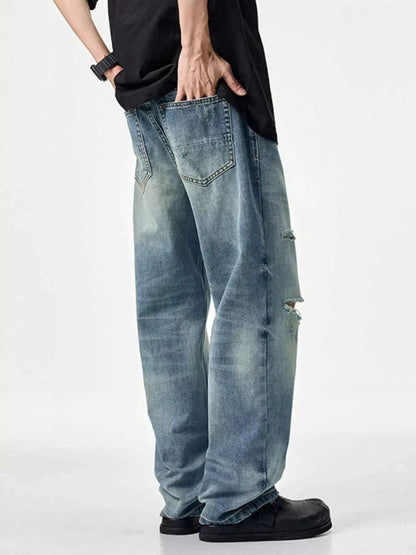 Men's Distressed Relaxed Fit Jeans