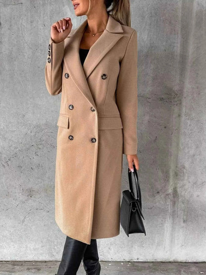 Double-Breasted Longline Coat