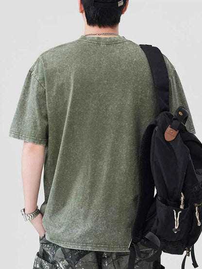 Men's Graphic Round Neck Short Sleeve T-Shirt