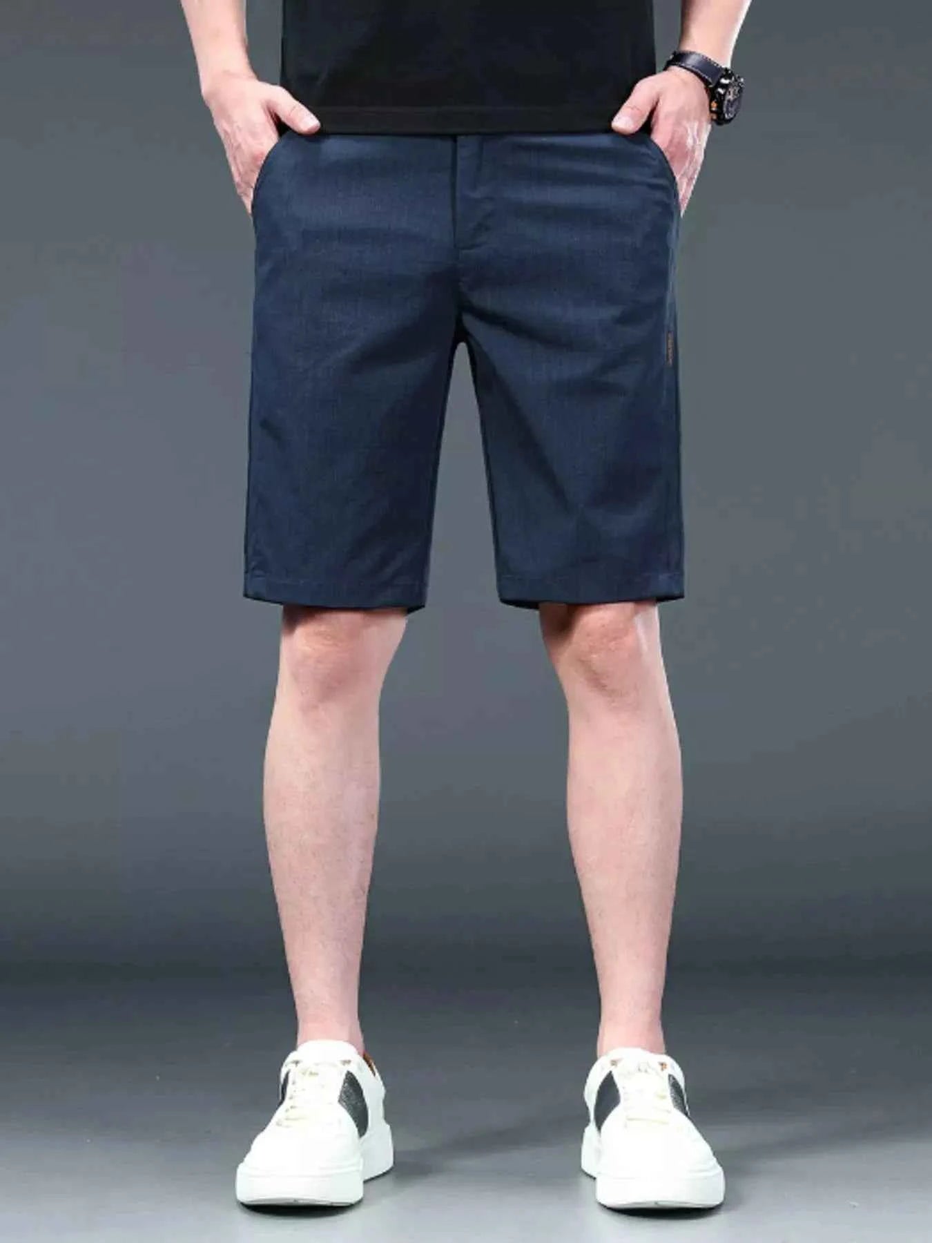 Men's Breathable Cotton Shorts with Pockets