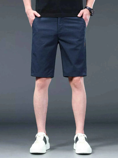 Men's Breathable Cotton Shorts with Pockets