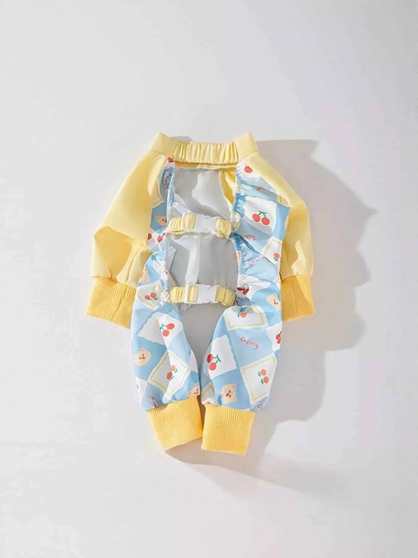Cartoon Print Pet Jumpsuit
