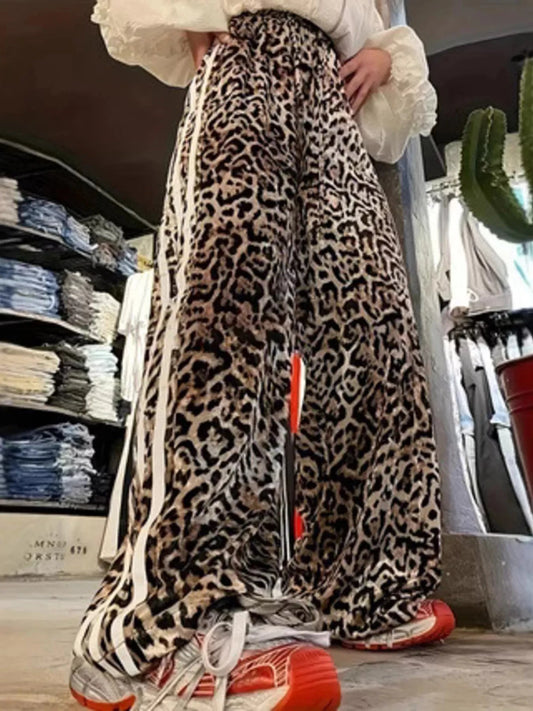 Leopard Wide Leg Pants