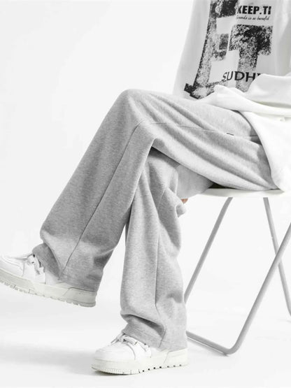 Men's Full Size Casual Loose-Fit Drawstring Sweatpants Plus Size